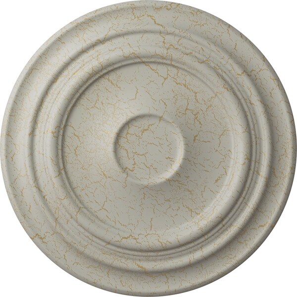 Ekena Millwork Giana Ceiling Medallion (Fits Canopies up to 7 7/8"), 32 5/8"OD x 1 1/2"P, Pot of Cream Crackle CM32GIPCC - main